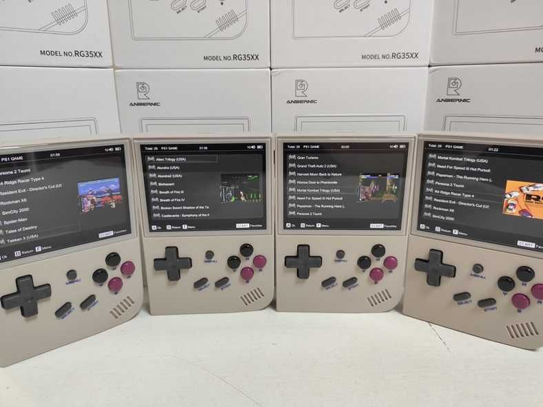 Игровая приставка ANBERNIC RG35XX GREY 2024 PlayStation PSP Денди Сега