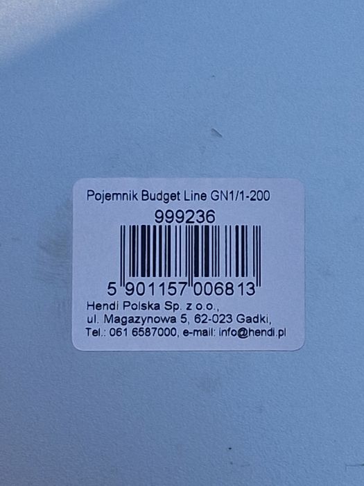 Pojemniki gastronomiczny Hendi 1/1