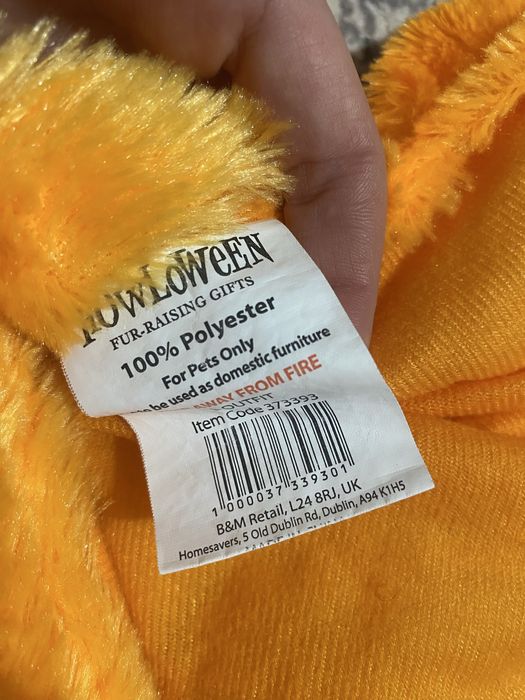 Костюм гарбуза хеллоуін на собаку L large