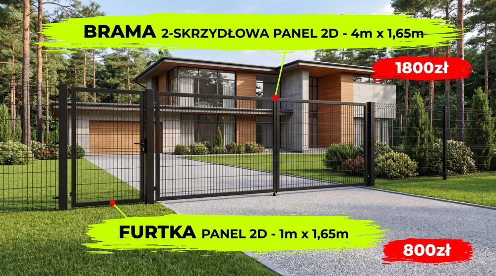 Ogrodzenia Panelowe 3D - Sprzedaż DETAL & HURT - MONTAŻ TRANSPORT