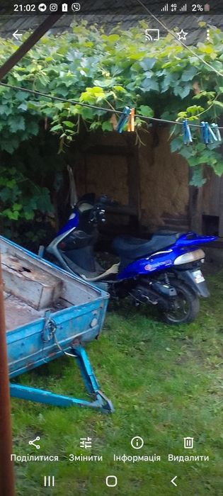 ,продам скутер на ходу переобраний мотор на документах