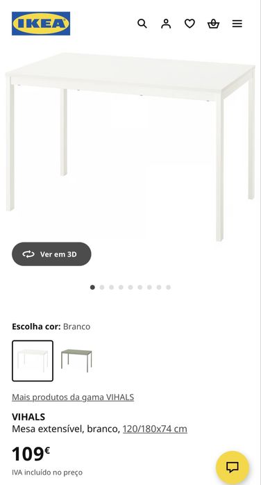 1 mesa extensivel e 1 mesa normal