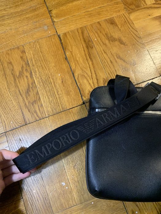 Чоловіча шкіряна сумка Emporio armani