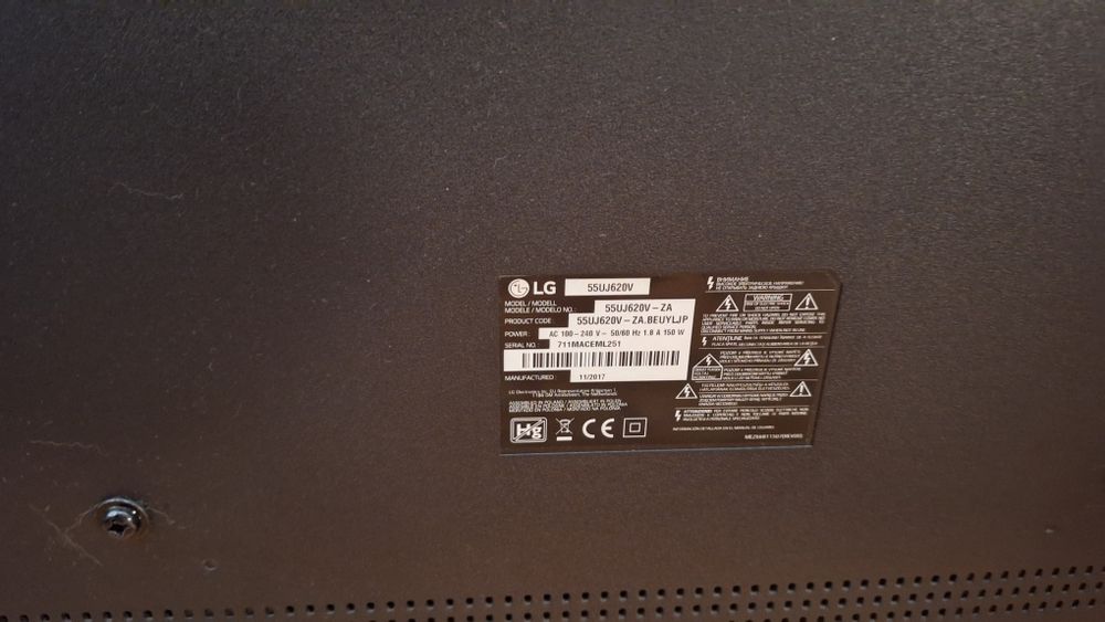 Tv lcd lg 55 polegadas sem imagem