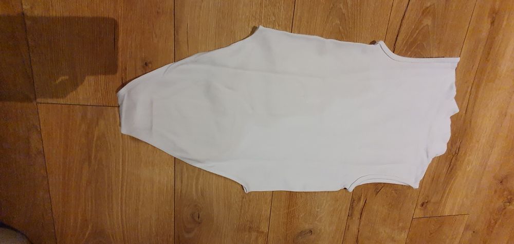 Body, białe body, rozmiar S, bez rekawów