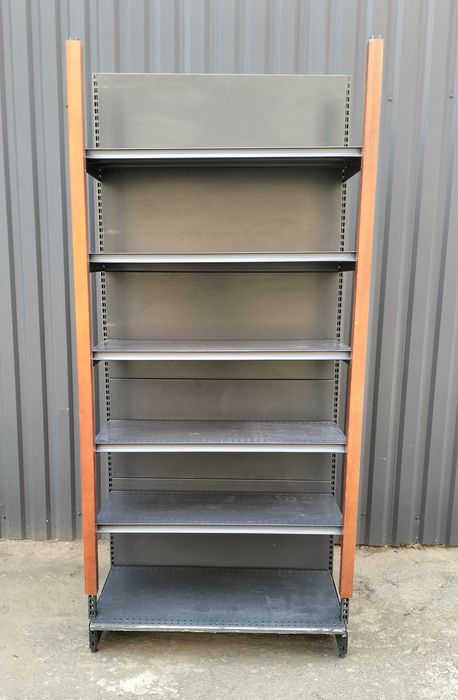 Торгові пристінні стелажі з підпорами «Колумб» 225х100см., Б/у 13452