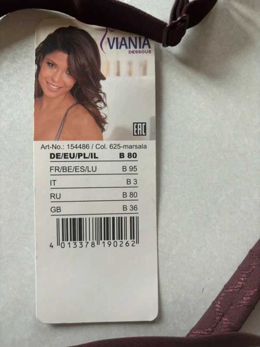 Viania Dessous biustonosz Śliwka rozmiar 80B