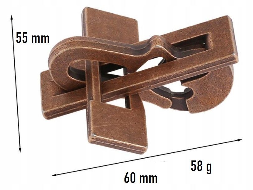 Łamigłówka Metalowa 3D IQ Puzzle Montessori dla Dzieci i Dorosłych