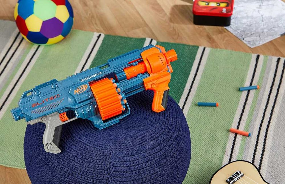 Wyrzutnia Nerf Elite 2.0 Shockwave RD-15, 30 strzałek obrotowy
