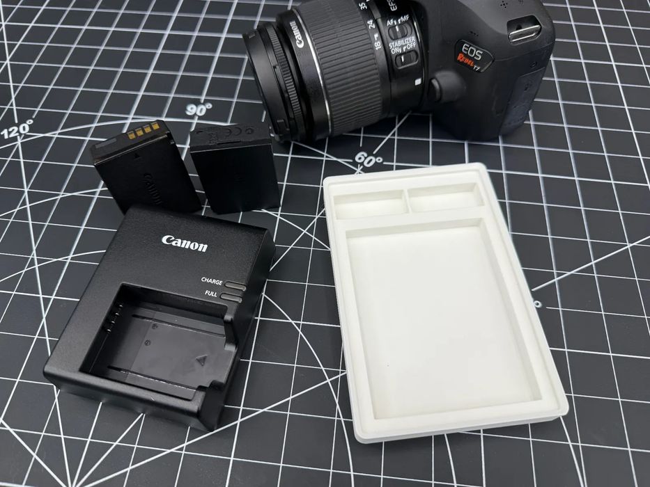 Organizador "Gridfinity" para Carregador Canon LP-E10 & LC-E10