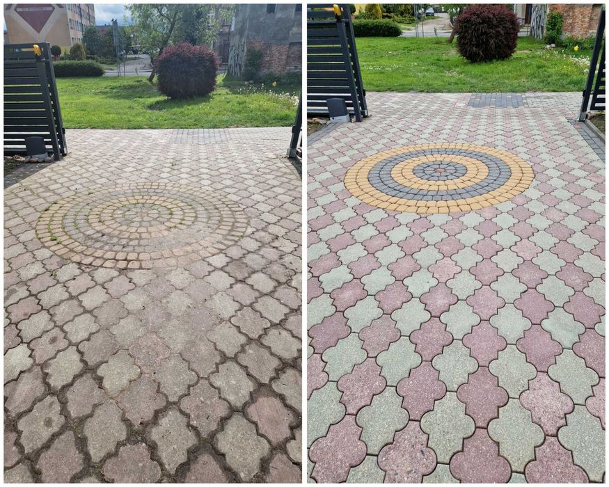Mycie kostki brukowej, elewacji darmowa wycena próba Koszalin okolice