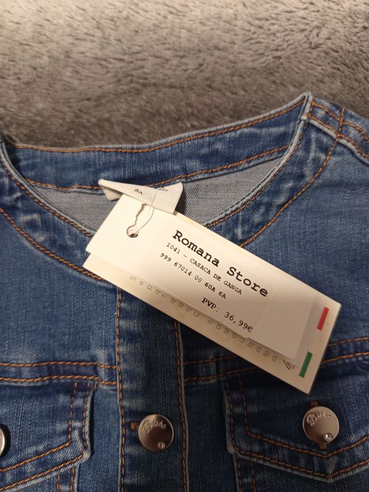 Casaco ganga menina 6 anos