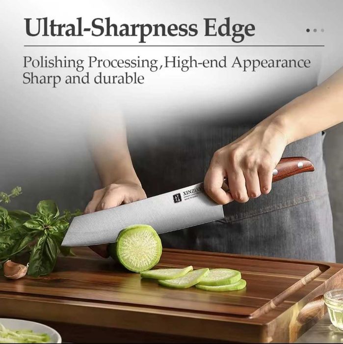 Набор японских премиум ножей Xinzuo + Подарки(нож, шеф-нож, подставка)