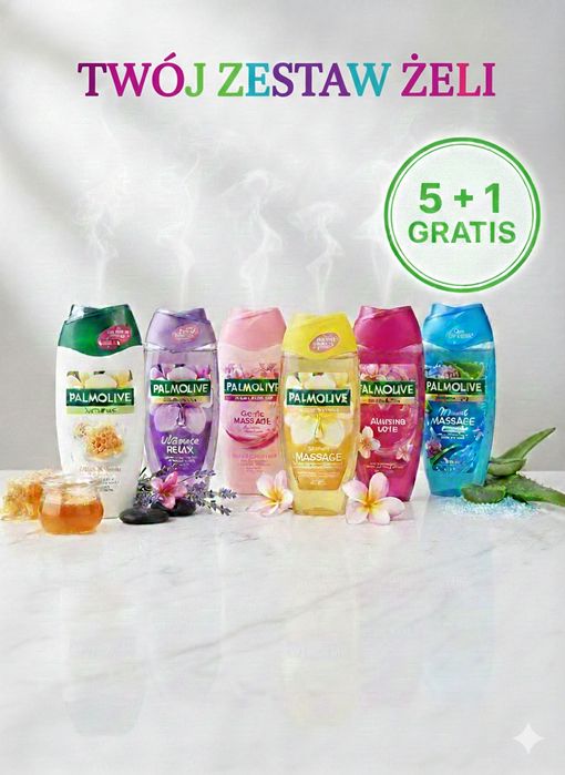 Żele pod prysznic Balea 5+1