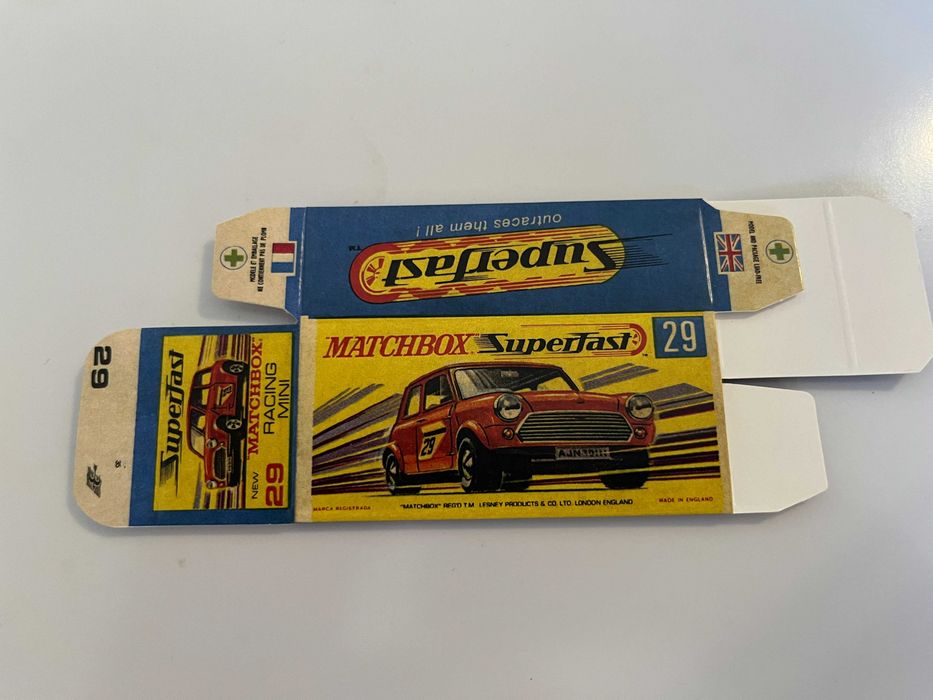 Caixa de reprodução para Matchbox Superfast Diversos modelos esc. 1:75