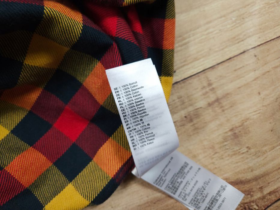 FJALLRAVEN Skog Shirt Koszula w Kratkę Męska Logo r. S