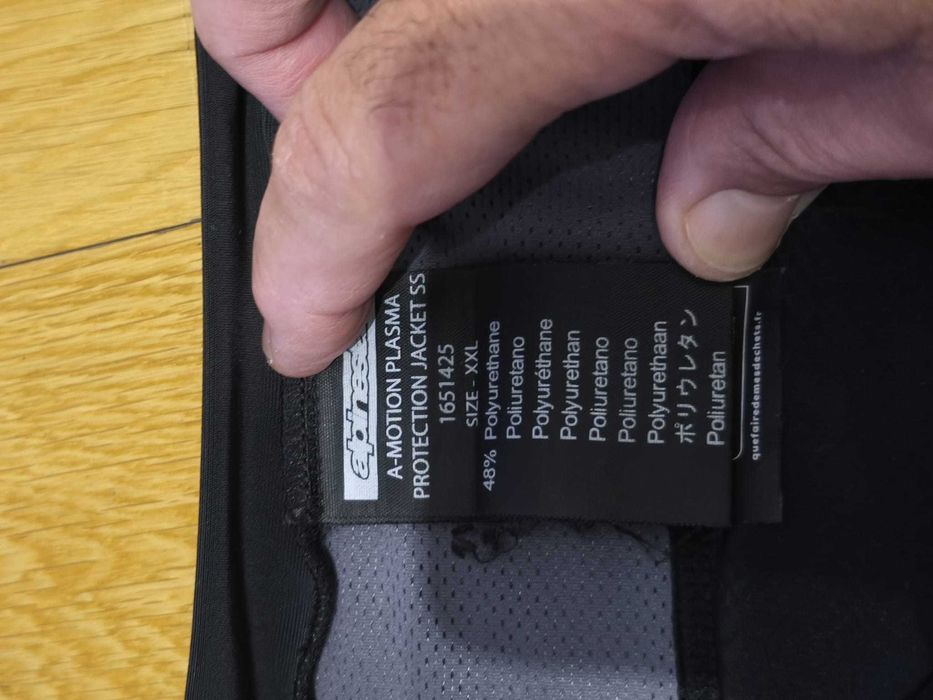 Colete Proteção ALPINESTARS modelo  'A-MOTION PLASMA'