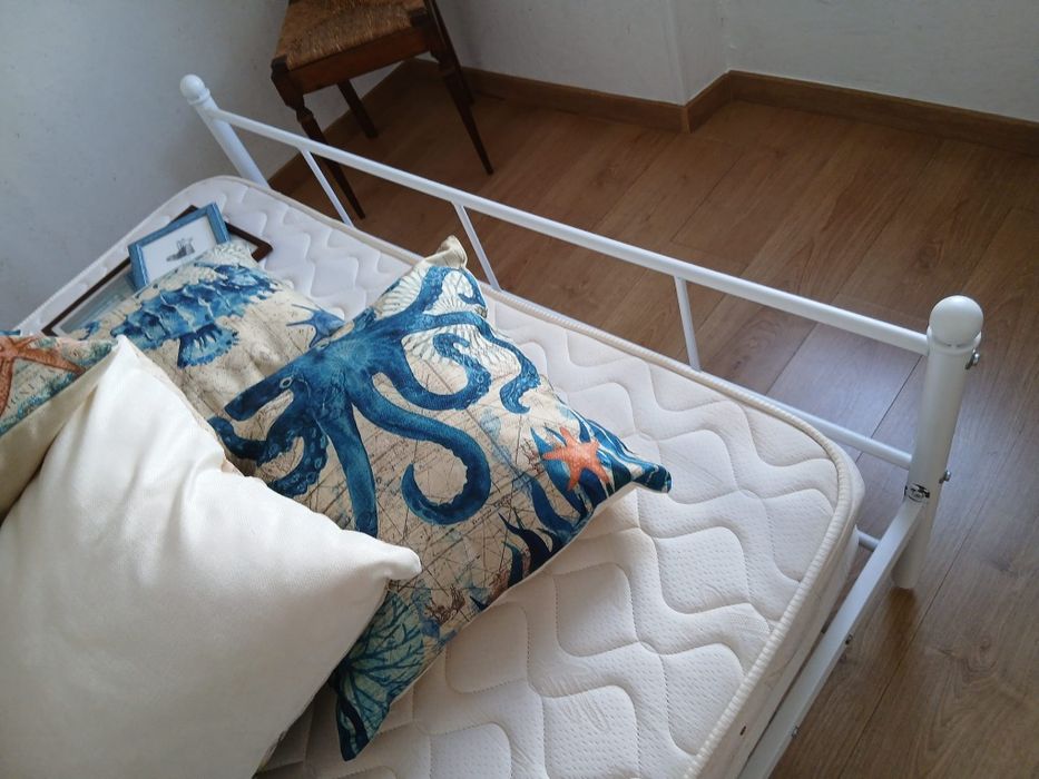 Cama estrutura de aço inoxidado