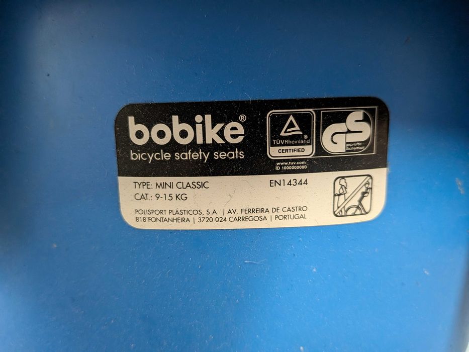 Cadeira de criança BoBike Mini Classic 9-15Kg