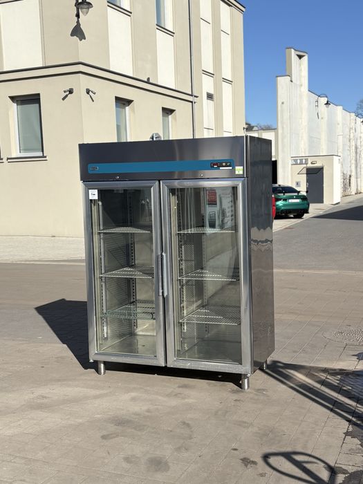 Szafa chłodnicza ze stali nierdzewnej oszklona 150 cm | Gwarancja