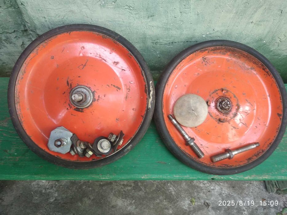 Тачка садовая строительная разборная двухколёсная сделанная в СССР