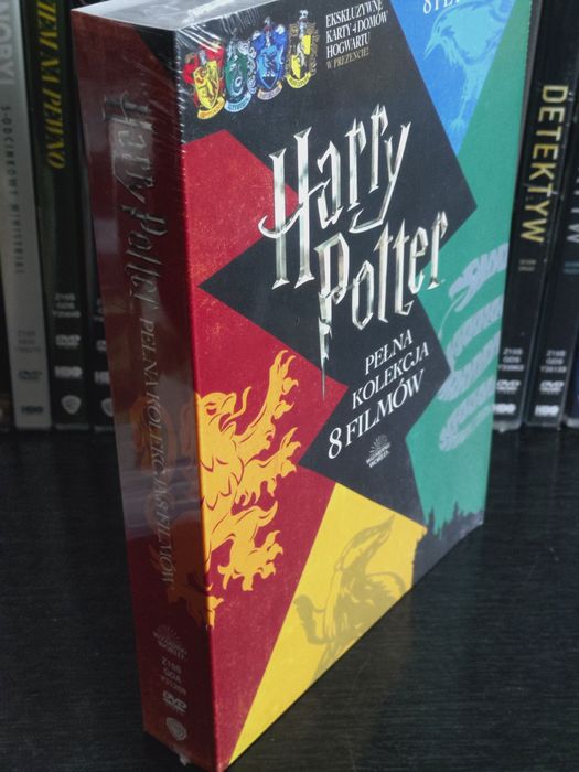 Harry Potter pełna kolekcja 8 filmów DVD nowe folia