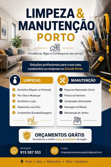Limpeza e manutenção