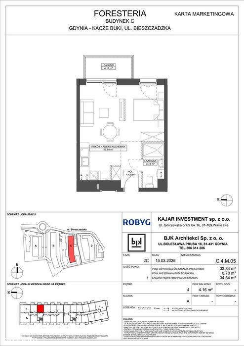 1-pokojowe mieszkanie 33m2 + balkon Bez Prowizji