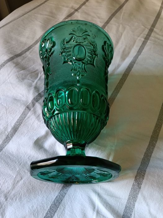 Vaso decorativo em verde pagamento em numerário zona Lisboa