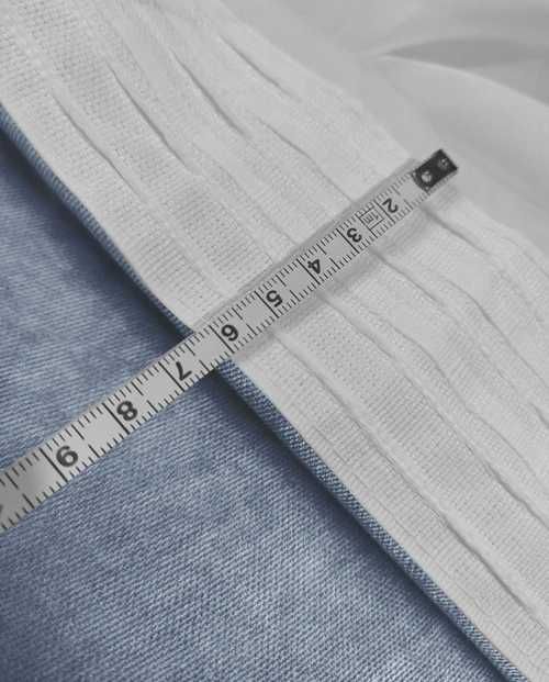 готовий комплект з 2-х штор беж мікровелюр ніжні вишукані