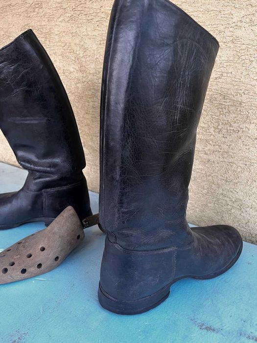 Oficerki skórzane buty oficerskie