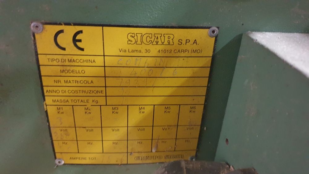 Esquadrejadora Sicar pro 400 6L