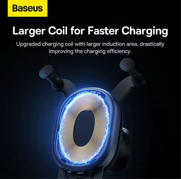 Baseus Тримач телефону із безпровідною зарядкою