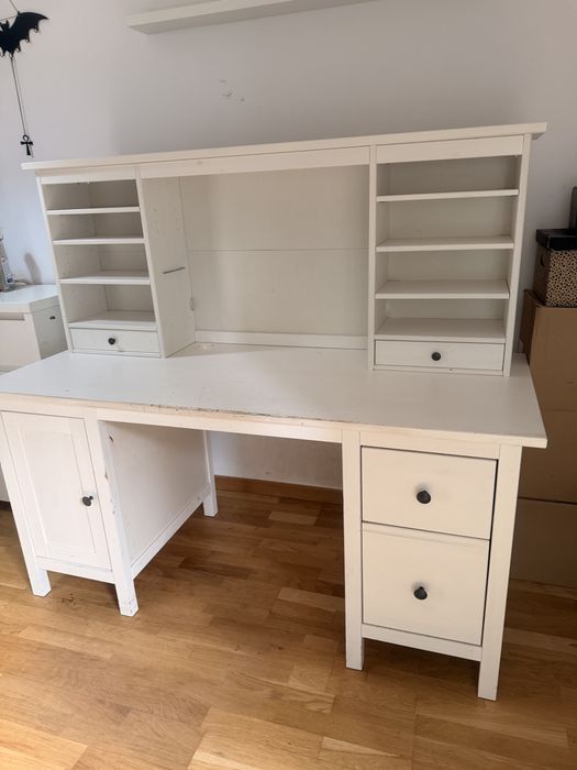 Biurko Hemnes + nadstawka Hemnes Ikea do renowacji