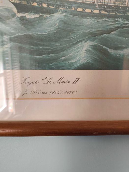 Quadro decorativo da Fragata de D.Maria II