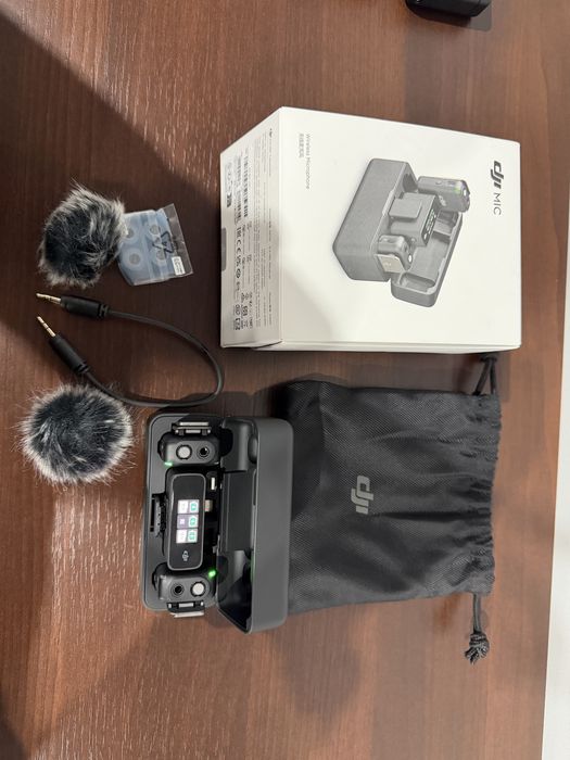 DJI Mic – Bezprzewodowy mikrofon  x2 do kamery / telefonu – zestaw