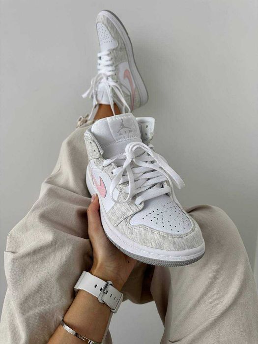 Кросівки Nike Air Jordan 1 High Heather Grey premium