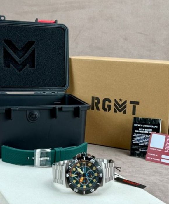 Relógio RGMT, estilo militar cronógrafo, novo