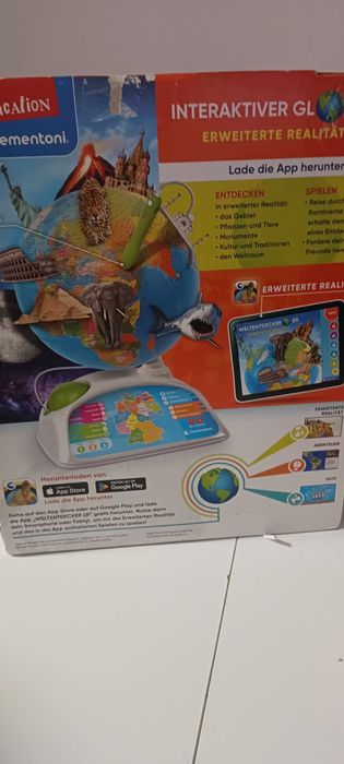 Globus interaktywny świata wersja niemiecka