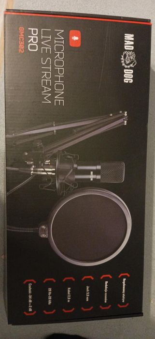 Sprzedam mikrofon masz dog live stream pro gmc302