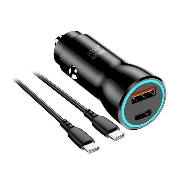 Ładowarka samochodowa Blue Star USB C + USB A QC3.0 PD AFC PPS 3A 30W