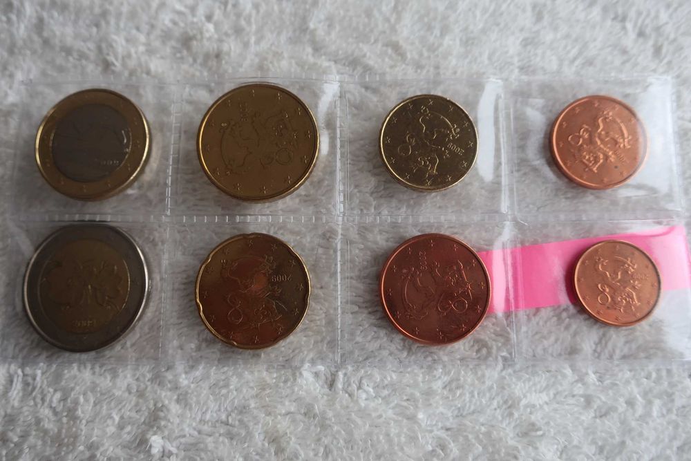 Set Moedas EURO Coins UNC - FINLÂNDIA (vários anos)