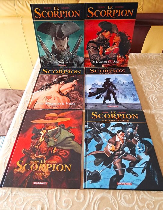 Livros BD - Desberg & Marini - Le Scorpion (edição em francês) - Primeiros 12 volumes