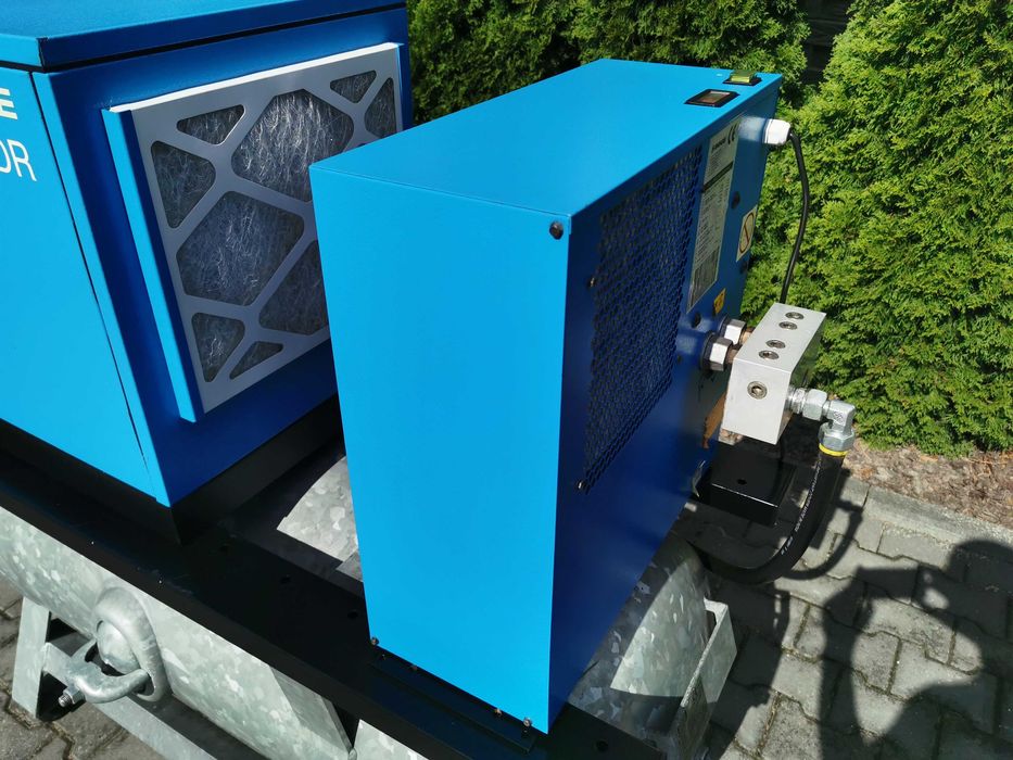 7.5kw + FALOWNIK Sprężarka śrubowa 13bar BOGE 1000L kompresor OSUSZACZ ...