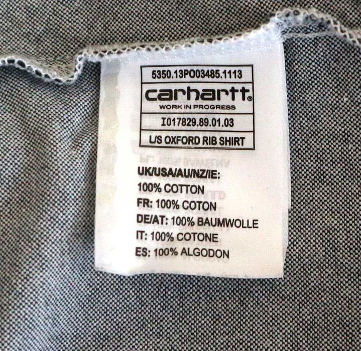 Carhartt Oxford Rib Shirt 100% bawełna koszula męska M