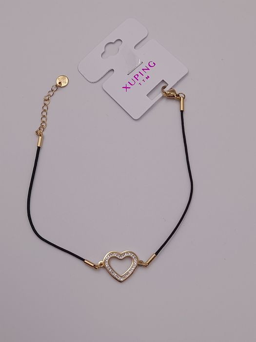 Bransoletka stal chirurgiczna Xuping serduszko z cyrkoniami