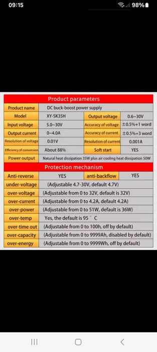 XY-SK35H  DC-DC 35w/4A
