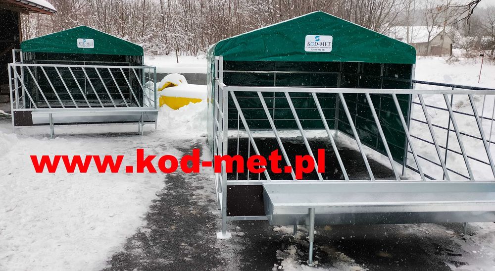 namiot grupowy dla cieląt, do odchowu grupowego