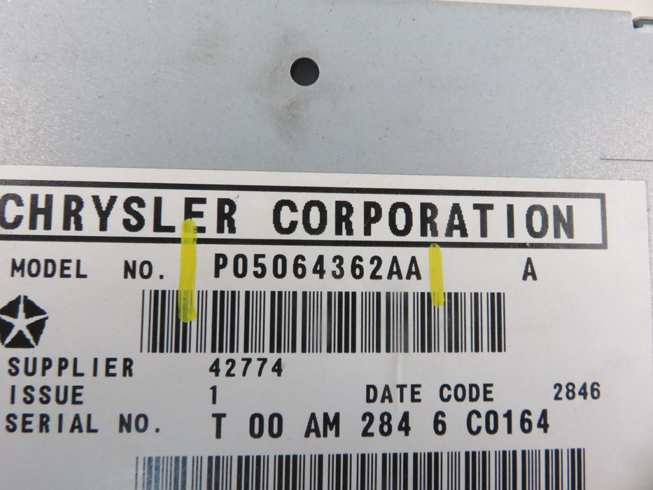 Radio Dodge Caliber  + Kod