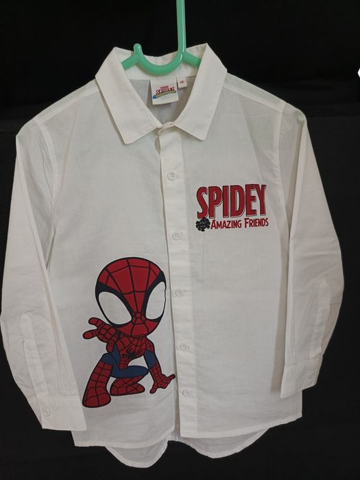 Koszula biała Spiderman, rozm.116